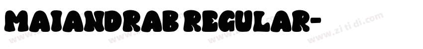 MaiandraB Regular字体转换